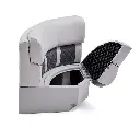 DeckMate-KL30-500-charcoal-gray-luxury-round-corner-boat-seat-front-open.webp