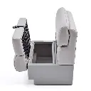 DeckMate-KL275-500-charcoal-gray-luxury-bench-seat-pontoon-profile-open.webp