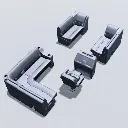 Deckmate-LG1597-charcoal-gray-pontoon-furniture-layout-back.webp