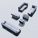 Deckmate-LG1581-charcoal-gray-pontoon-furniture-layout-back.webp