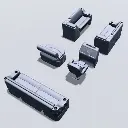 Deckmate-LG1579-charcoal-gray-pontoon-furniture-layout-back.webp