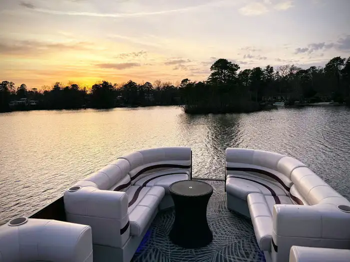 45" Left Premium Corner Bench Pontoon Seats