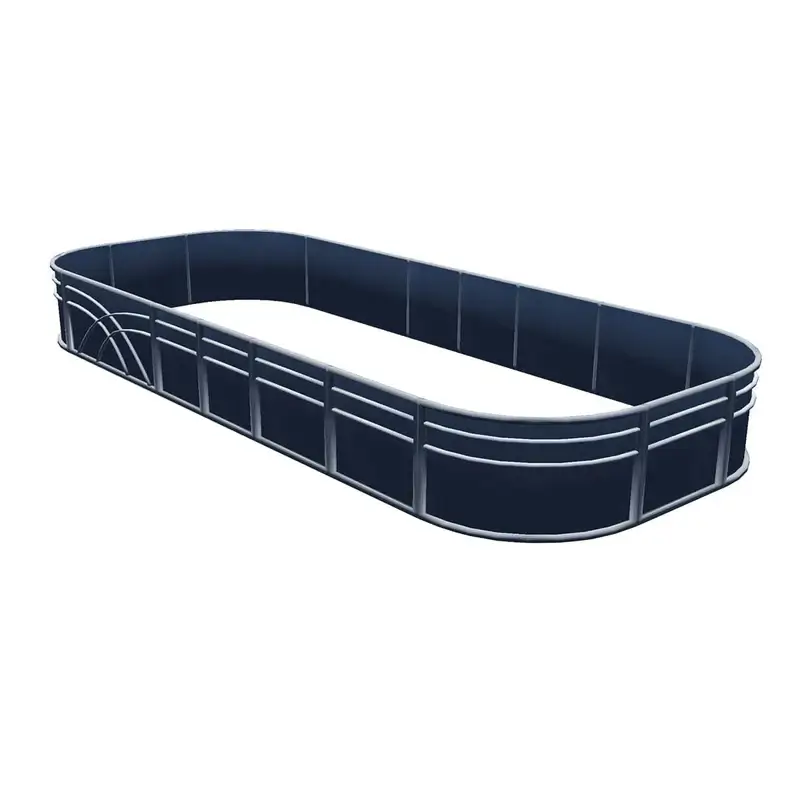 Center Walk Through Quad - 8' Wide Pontoon Fence Rail Package