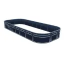 Center Walk Through Quad - 8'6" Wide Pontoon Fence Rail Package 