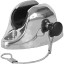 SS BALL AND SOCKET DECK HINGE PIN AND LANYARD 7/8 TUBING